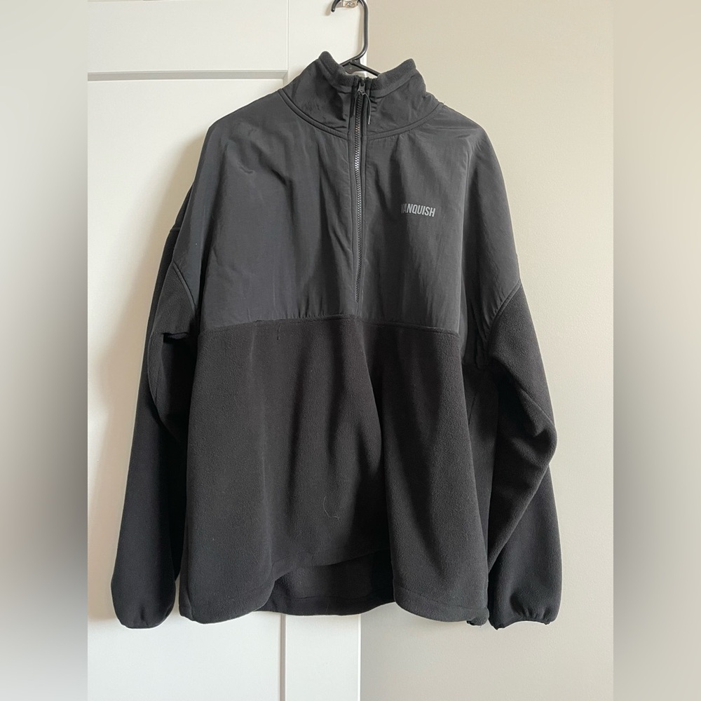 VANQUISH Black Quarter-Zip Pullover